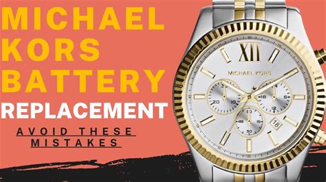 michael kors watch battery replacement macy's|Michael Kors Watch battery list.